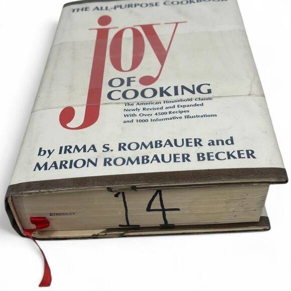 Cookbook Joy of Cooking [Hardcover] Rombauer Becker 1975 Copyright 1984 Printing - Picture 2 of 5
